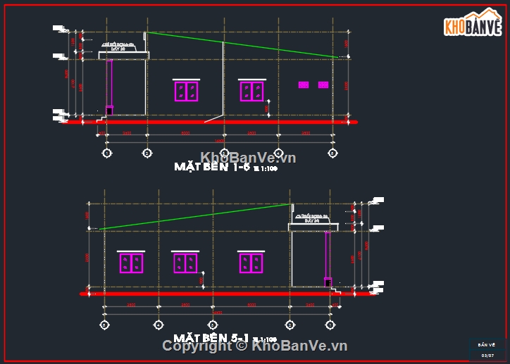 nhà cấp 4,file cad nhà cấp 4,thiết kế nhà cấp 4