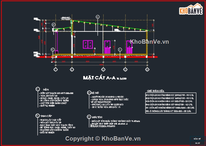 nhà cấp 4,file cad nhà cấp 4,thiết kế nhà cấp 4