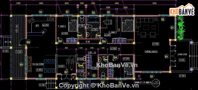 nhà cấp 4,cad nhà cấp 4,file cad nhà cấp 4,nhà cấp 4 file cad