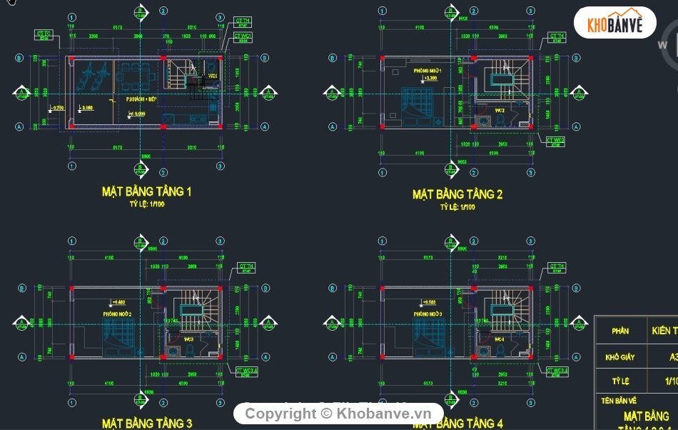 cad nhà phố  4 tầng 4.1x8.6m,Bản vẽ cad nhà phố  4 tầng,File cad nhà phố  4 tầng,bản vẽ cad nhà phố 4 tầng,thiết kế su nhà phố 4 tầng,cad nhà phố 4 tầng