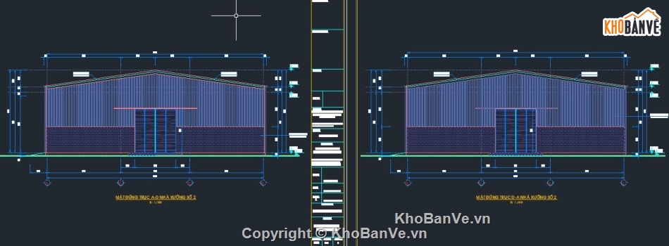 nhà xưởng,File cad nhà xưởng,bản vẽ nhà xưởng