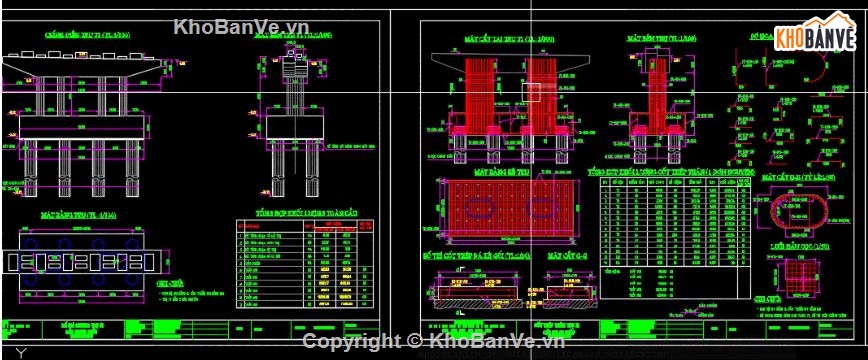 bản vẽ cầu,bản vẽ dầm bản,cad cầu dầm