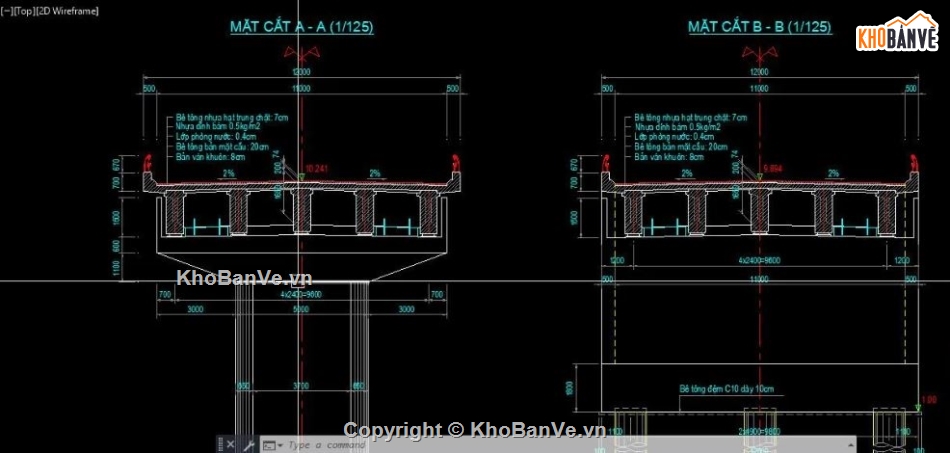 bản vẽ cầu dầm,cầu dầm i,thiết kế cầu dầm