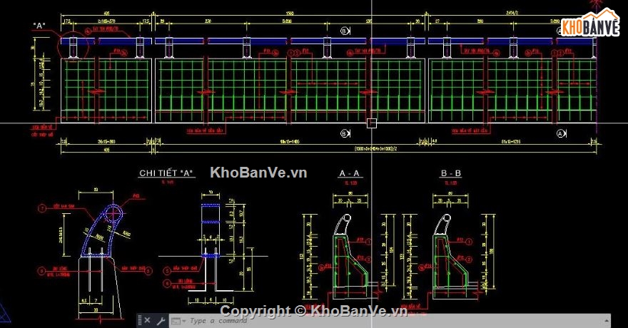 bản vẽ cầu,bản vẽ cầu dầm T,file cầu dầm