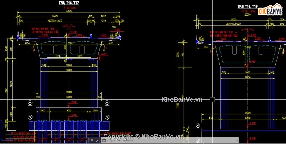 bản vẽ cầu,bản vẽ cầu đúc hẫng,file cad cầu