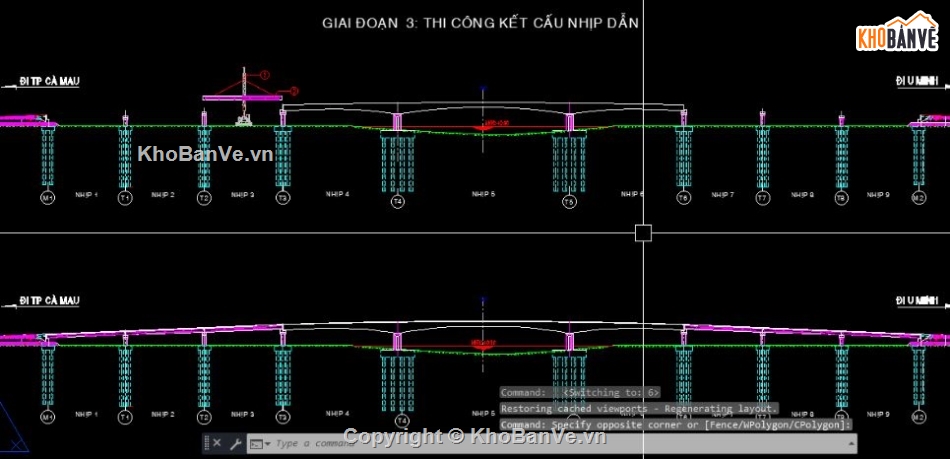 bản vẽ cầu đúc hẫng,thiết kế cầu,bản vẽ cầu đường