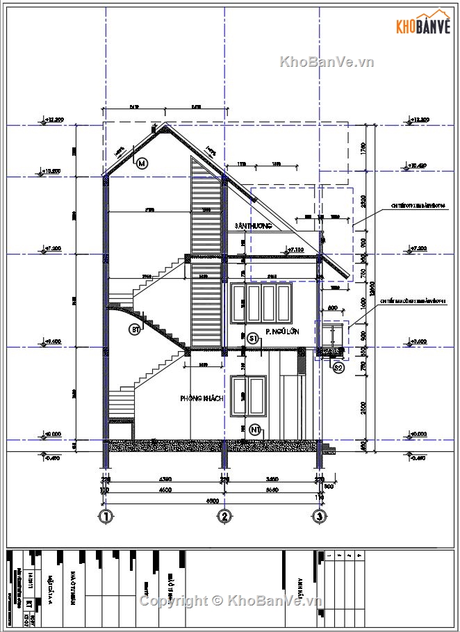 biệt thự 3 tầng,biệt thự 3 tầng mái thái,biệt thự 3 tầng 7.5x8.5m,kiến trúc biệt thự 3 tầng,kết cấu biệt thự 3 tầng