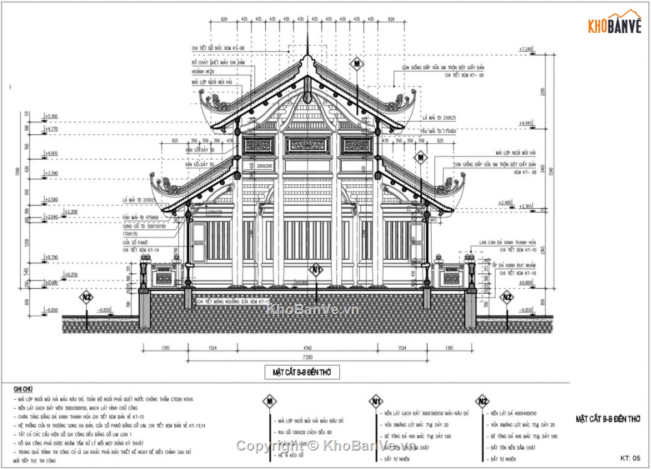 nhà bát giác,cad nhà bát giác,thiết kế nhà bát giác