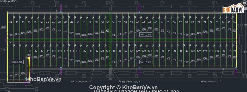 mái ngói,mái tôn,bản vẽ cad mái ngói,bản vẽ cad mái tôn