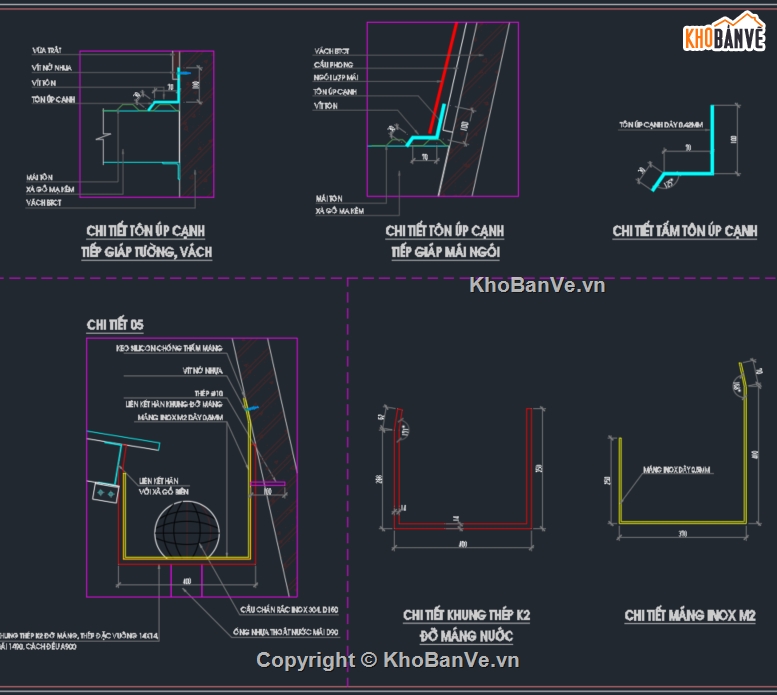 mái ngói,mái tôn,bản vẽ cad mái ngói,bản vẽ cad mái tôn