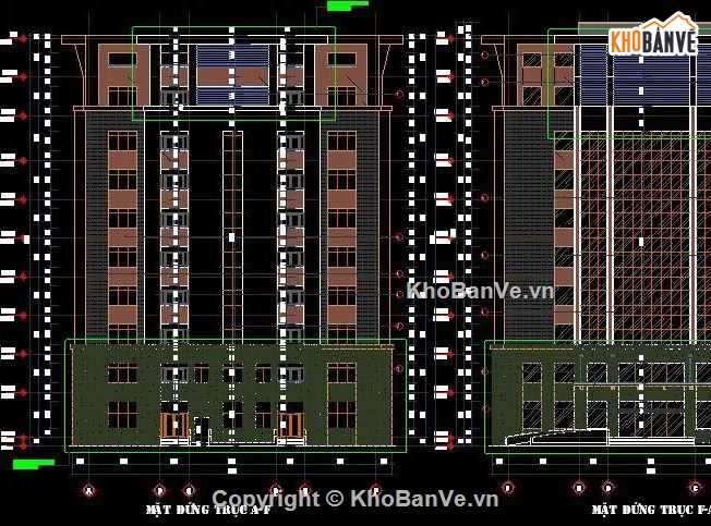 thiết kế bệnh viện,bệnh viện 9 tầng,Bản vẽ thiết kế bệnh viện