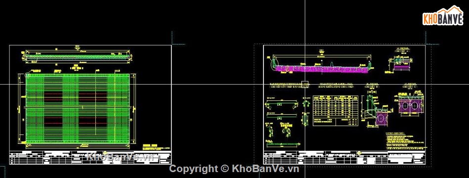 thiết kế cấu bản vẽ,dầm bản rỗng,thiết kế cầu,bản vẽ cầu