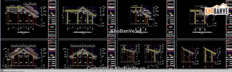thiết kế đình làng,cad đình làng,đình làng