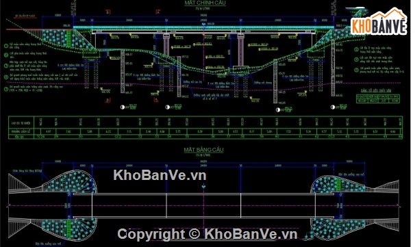 Bản vẽ dầm I,cầu dầm I,cầu dầm t 3 nhịp 24m,bản vẽ cầu dầm i nhịp 24m