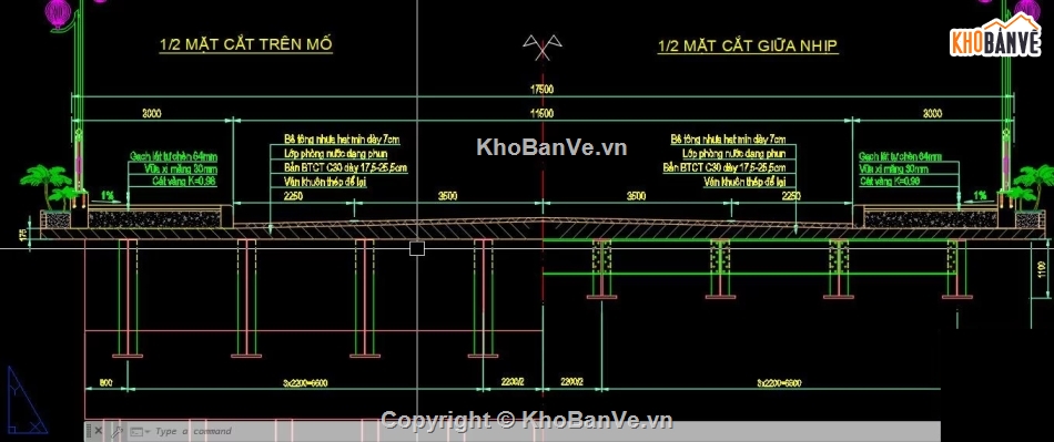 cầu dầm,Bản vẽ dầm,Bản vẽ cầu dầm