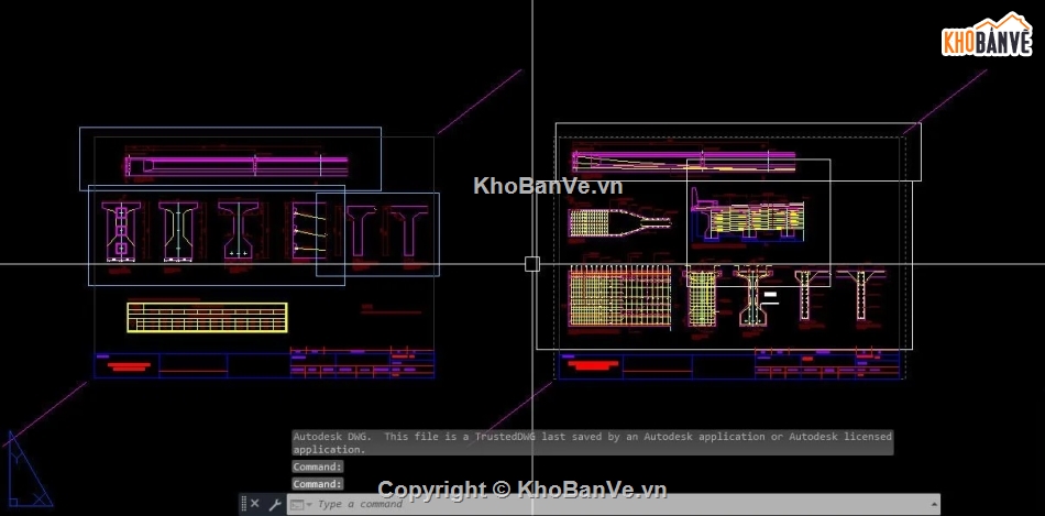 Bản vẽ cầu dầm,bản vẽ cầu liền,cầu liền