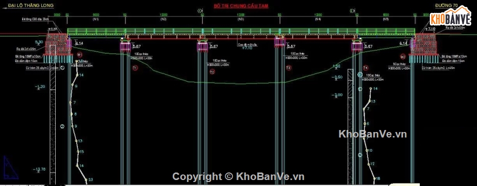 Bản vẽ cầu tạm,cầu tạm bằng thép,cầu tạm thép