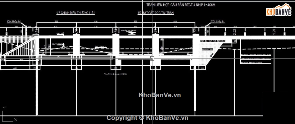 bản vẽ cầu tràn,cầu tràn,cad cầu tràn