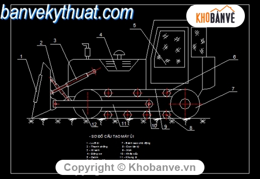 Bản vẽ,cơ khí,Bản vẽ autocad,Máy ủi cad,cad máy móc cơ khí