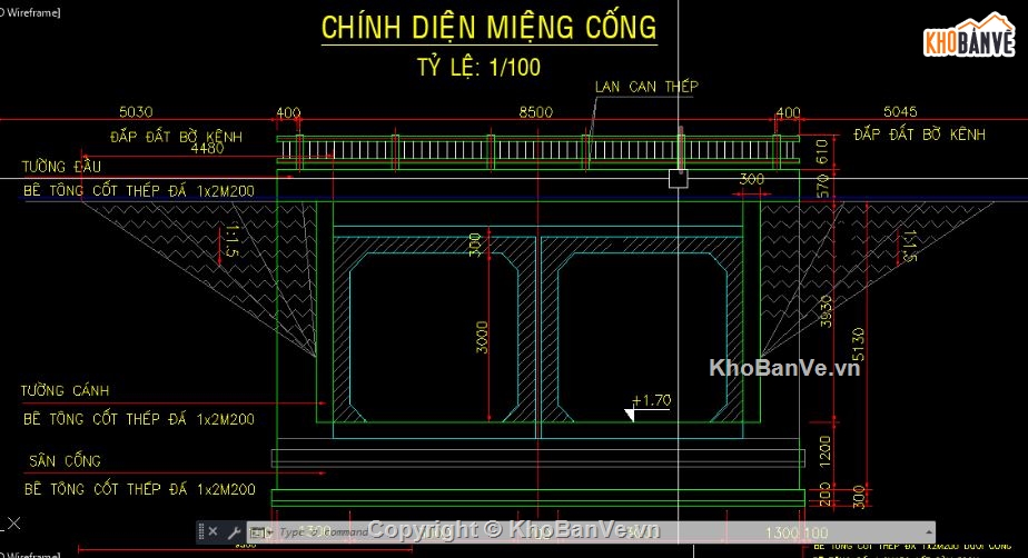 bản vẽ cống bản,file bản vẽ cống hộp,cống hộp 2d