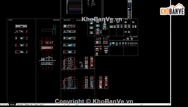 Bản Vẽ Mẫu,Trình Bày Trên Layout,File cad,Bản vẽ