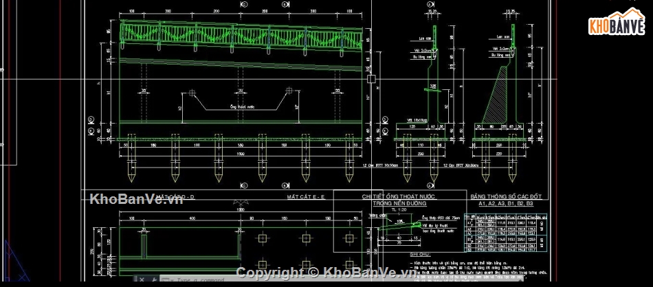 Bản vẽ,tường chắn đất,tường chắn,Bản vẽ cad cầu đường,bản vẽ cầu đường