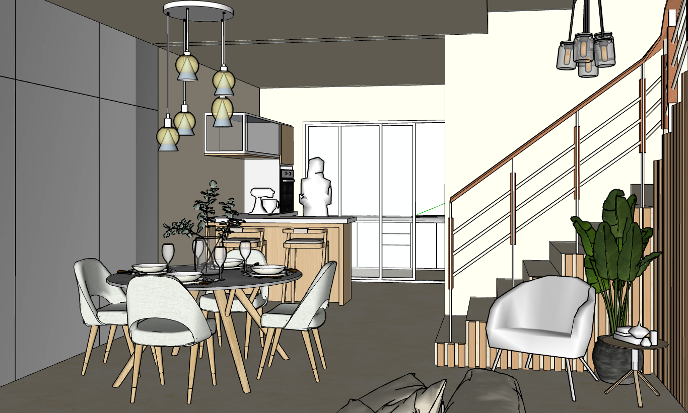 bếp,sketchup bếp,bếp sketchup