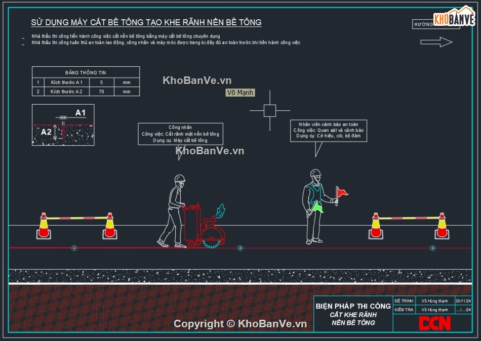 Biện pháp thi công cống hộp bê tông,biện pháp thi công cống tròn bê tông construction,biện pháp thi công lắp đặt đường ống nước ngầm,Bản vẽ DCN,Biện pháp thi công cắt nền bê tông