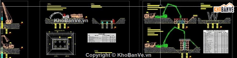 Biện pháp thi công,dầm bản rỗng,thi công dầm,cầu bản rỗng