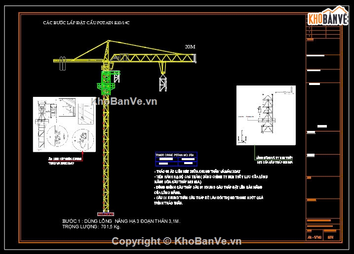 Biện pháp thi công,cẩu,tháp