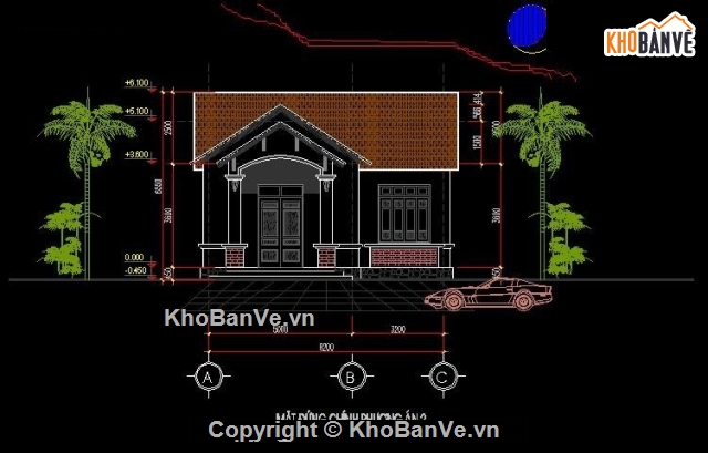 File CAD 2 mẫu nhà cấp 4 mái thái (1 tầng) này sẽ giúp bạn có được một cái nhìn tổng quan về kiểu mái thái truyền thống của miền Nam Việt Nam trong một thiết kế hiện đại và tiện nghi. Với bản vẽ chi tiết và chính xác, bạn có thể áp dụng các ý tưởng trong thiết kế nhà của mình.