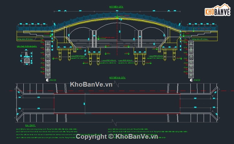 cầu vòm,cầu người đi bộ,cầu vòm bê tông cốt thép,bản vẽ cầu vòm đi bộ