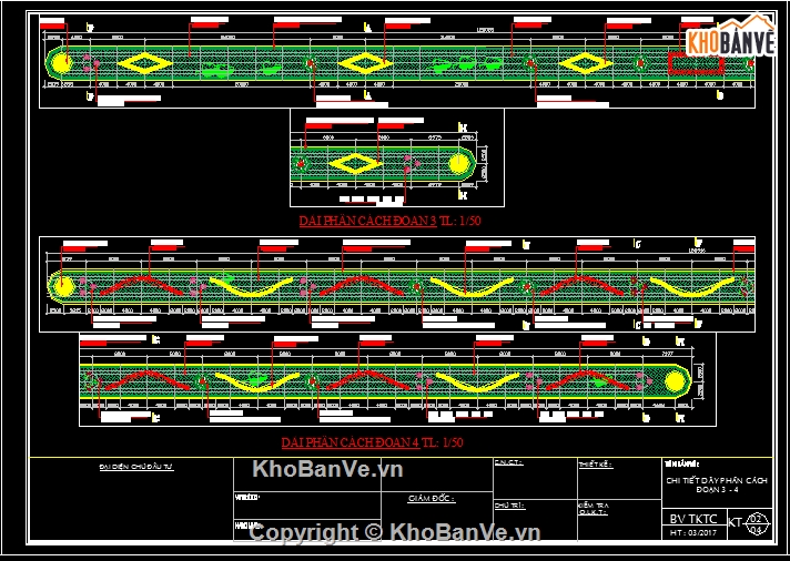 dải phân cách,dải phân cách làn đường,autocad cây xanh dải phân cách,autocad bản vẽ cây xanh