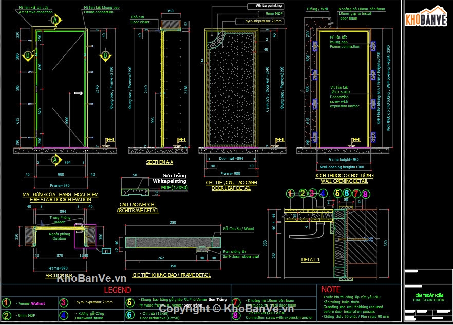 bản vẽ chung cư,chi tiết cửa,chung cư cao cấp,chi tiết cấu tạo cửa,file cad shopdrawing cửa