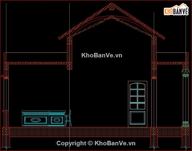 kiến trúc nhà thờ,kiến trúc nhà cổ,mẫu nhà cổ Hiếu Quang Tự,CÔng trình nhà cổ