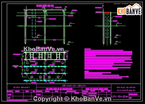 bản vẽ thi công trụ T21,thiết kế trụ T21 cầu Yên lệnh,cad trụ T21 cầu