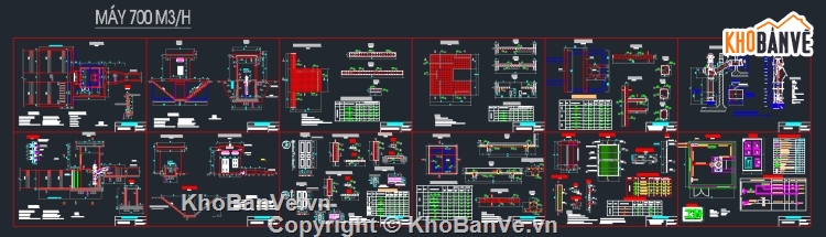 thiết kế trạm bơm,trạm bơm,Thiết kế mẫu,bản vẽ trạm bơm,trạm bơm 700m3 trên giờ