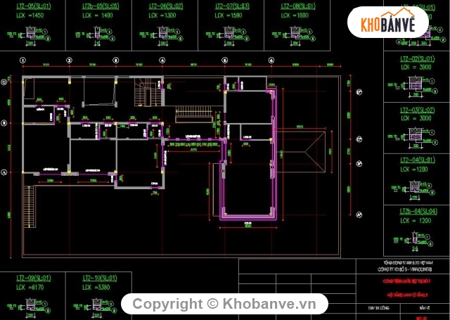 Thiết kế biệt thự,biệt thự 3 tầng,nhà kích thước 35 x 16m,biệt thự 16x35m 3 tầng