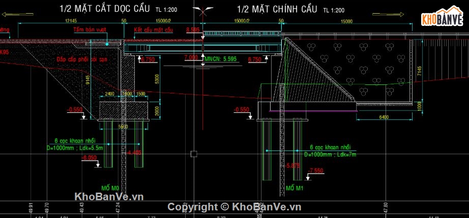 bản vẽ cầu,file cad cầu dầm,cầu dầm,cầu dầm chữ i