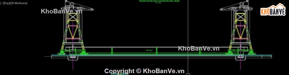 bản vẽ dầm bản,cầu long môn,file cầu dầm