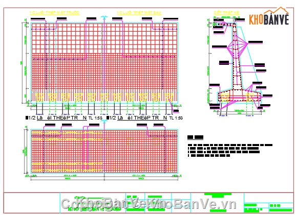 tường chắn,tường chắn file cad,tường chắn hẫng