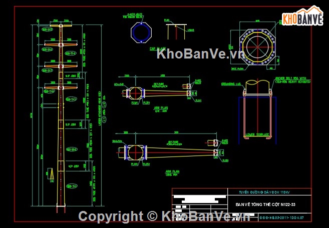 File thiết kế,File cad,thiết kế điện,File cad thiết kế,thiết kế cột,cột điện