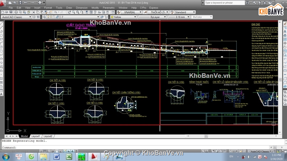 bản vẽ tràn xả lũ,tràn xả lũ,tràn móng ngựa,bản vẽ đập tràn,file cad đập tràn,đập thủy lợi