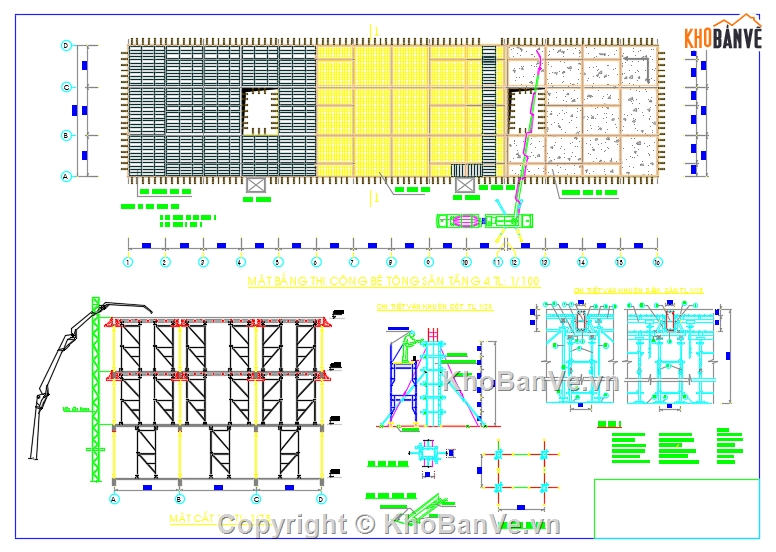 File cad,biện pháp thi công công trình,cad biện pháp thi công cọc,fiel cad biện pháp thi công