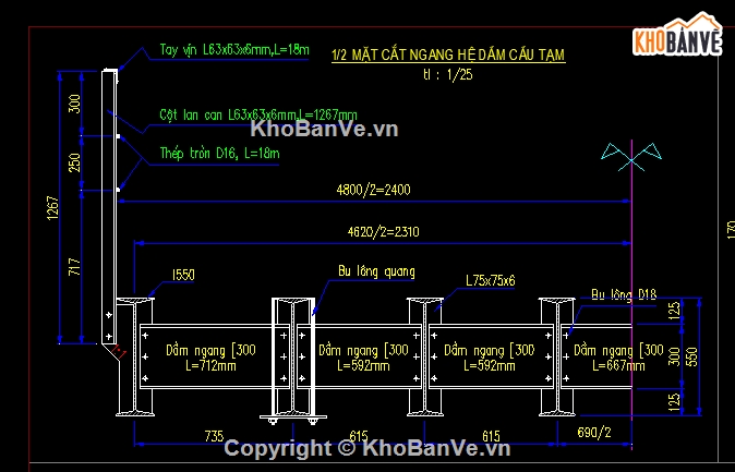 thiết kế cầu,thiết kế cầu tạm,khổ cầu 12m