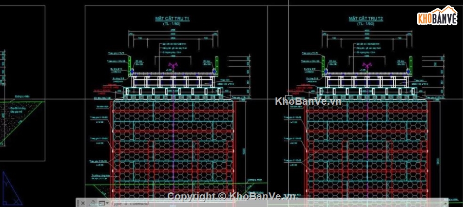 bản vẽ cầu,file bản vẽ cầu dầm,cầu dầm chi tiết