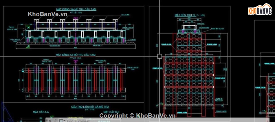 bản vẽ cầu,file bản vẽ cầu dầm,cầu dầm chi tiết