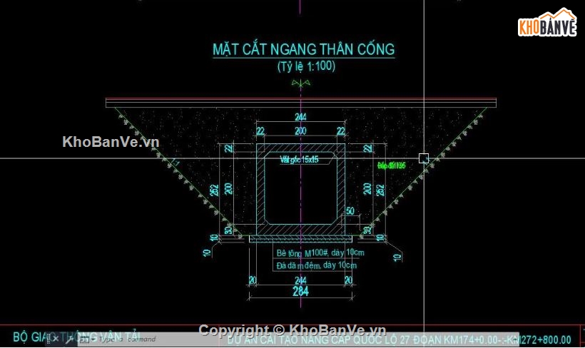 bản vẽ cống bản,bản vẽ cống,file cad cống hộp