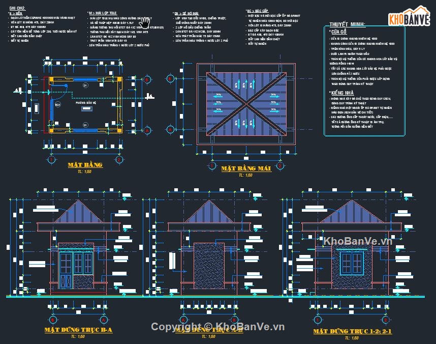 nhà bảo vệ,nhà để xe,bản vẽ nhà
