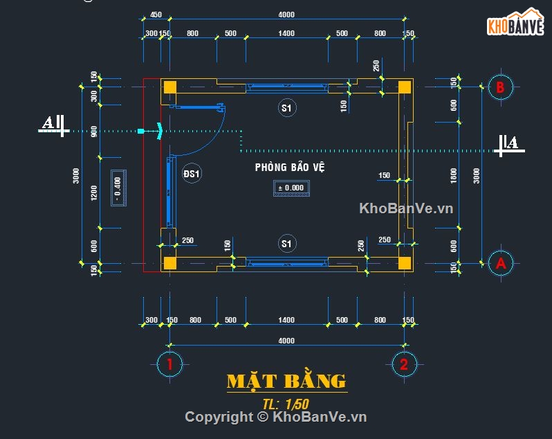 nhà bảo vệ,nhà để xe,bản vẽ nhà